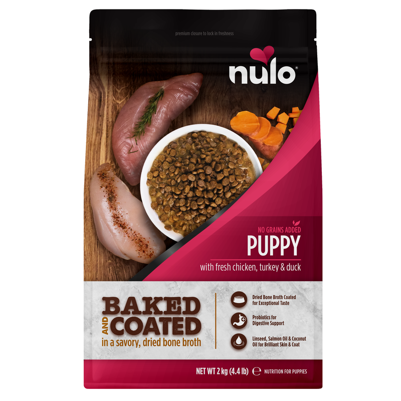 Receta Baked & Coated cachorros de pavo, pollo y pato para perros