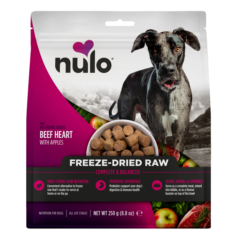Receta de ternera cruda liofilizada con manzana para perros