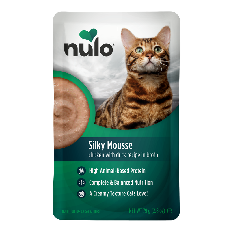 Receta mousse cremosa de pollo y pato para gatos
